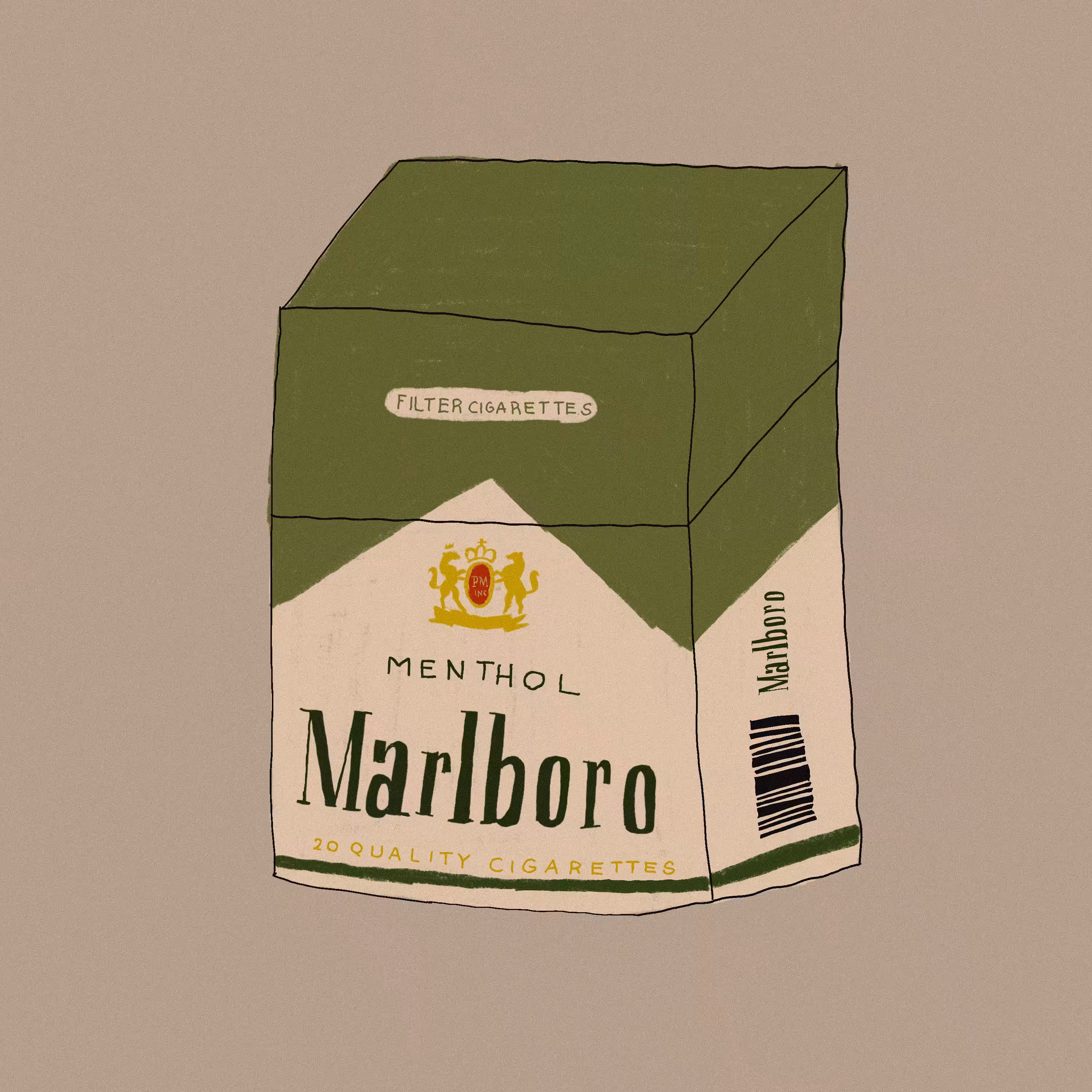 Marlboro menthol atado