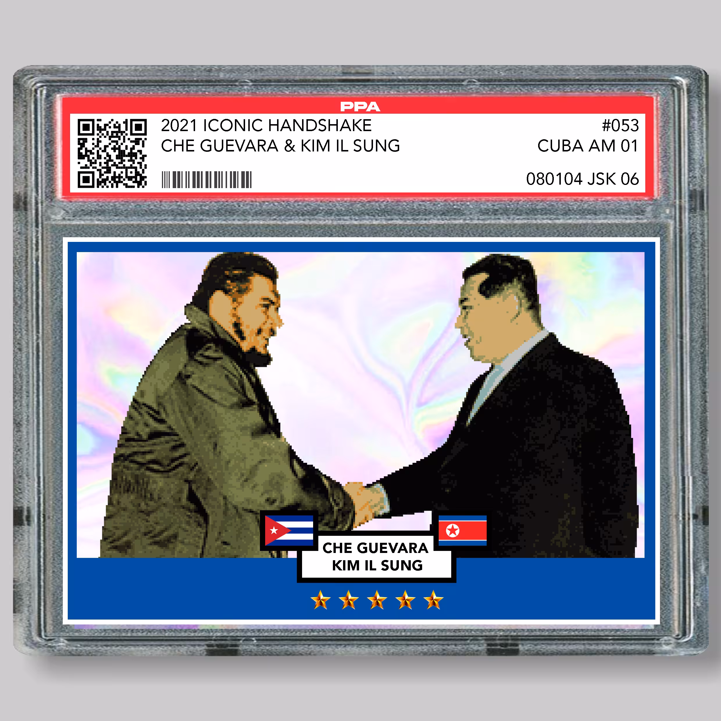 053 Che Guevara and Kim Il Sung, "Iconic handshake"