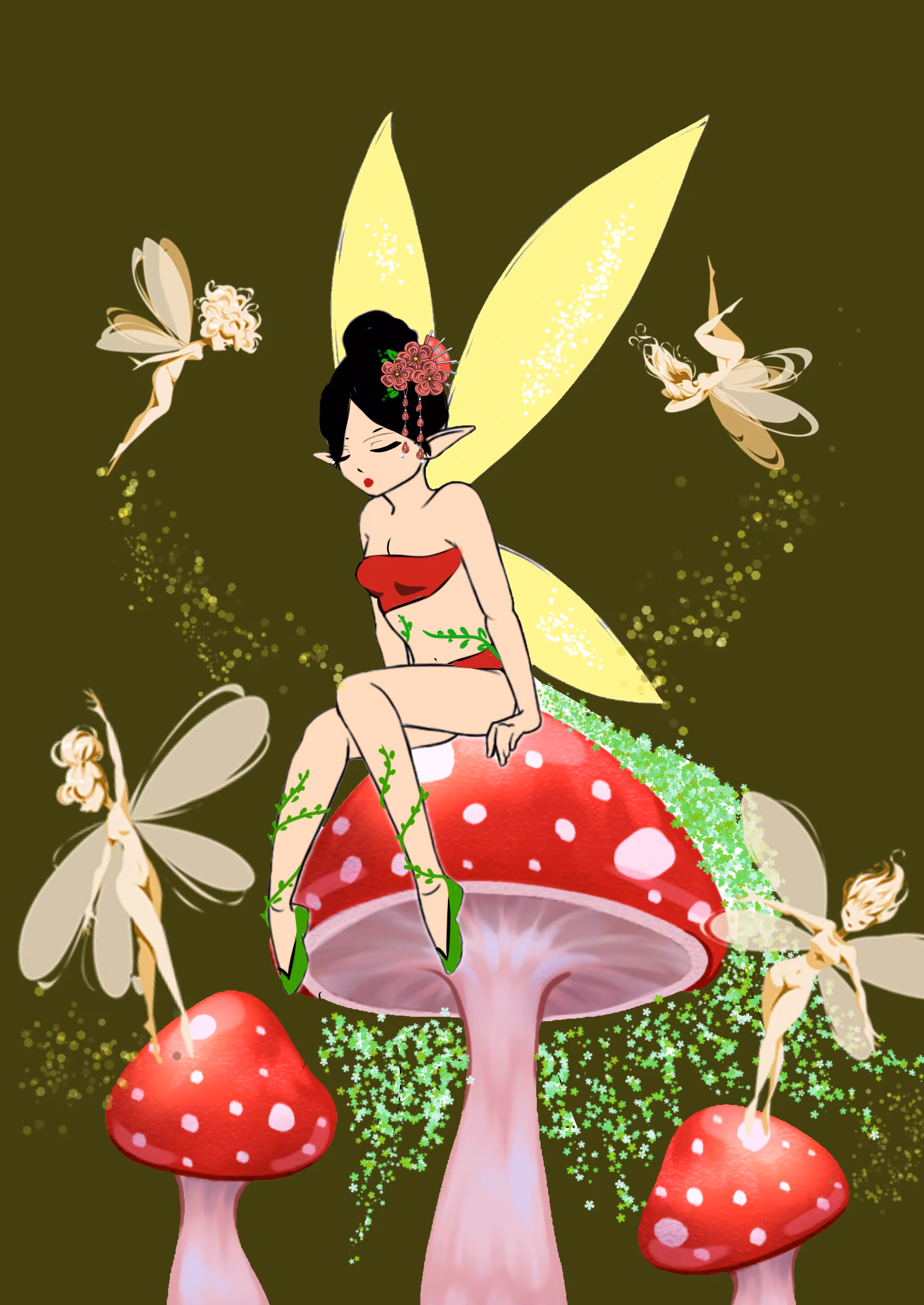 my paintings: queen tree 