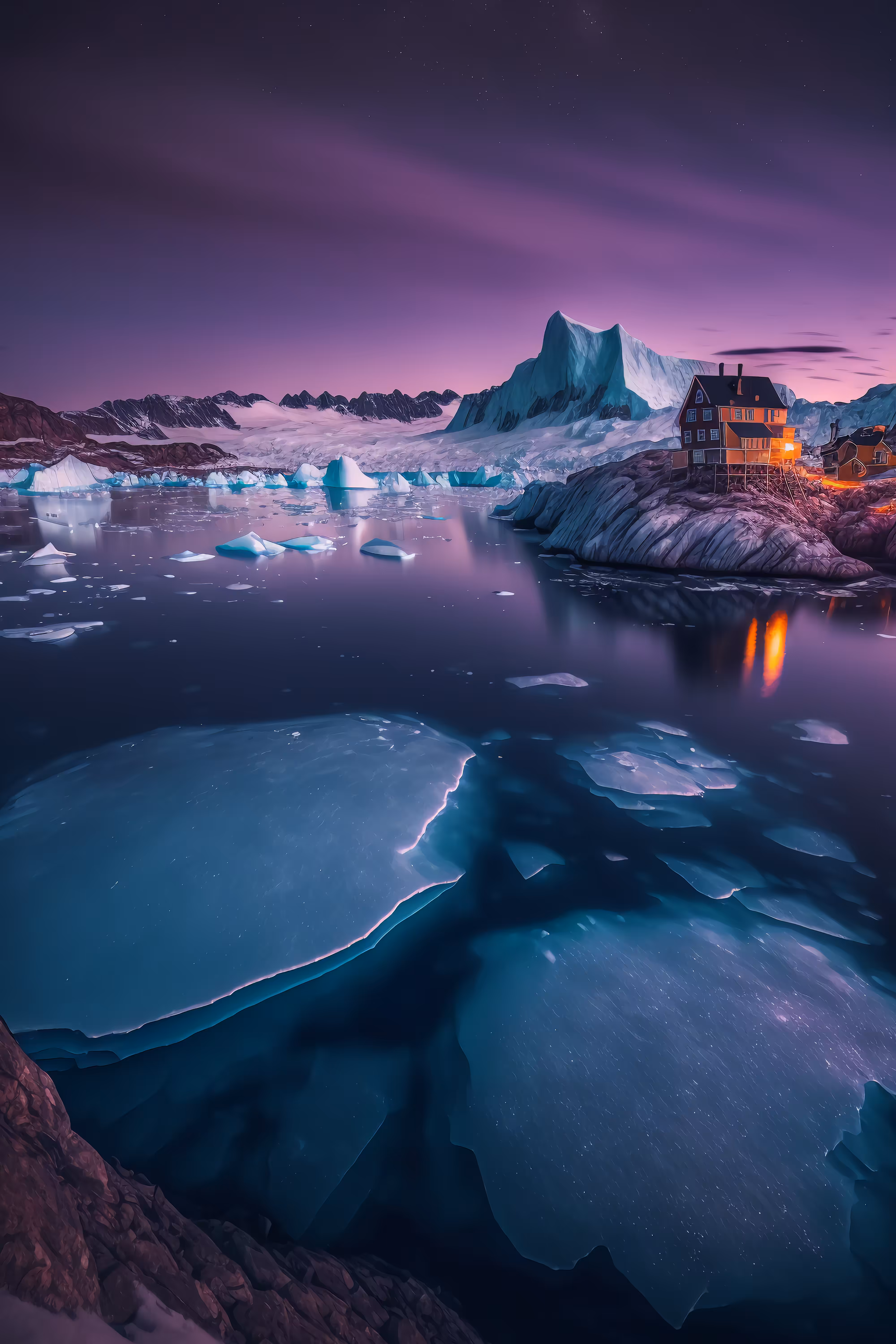 Purple Ice Night
