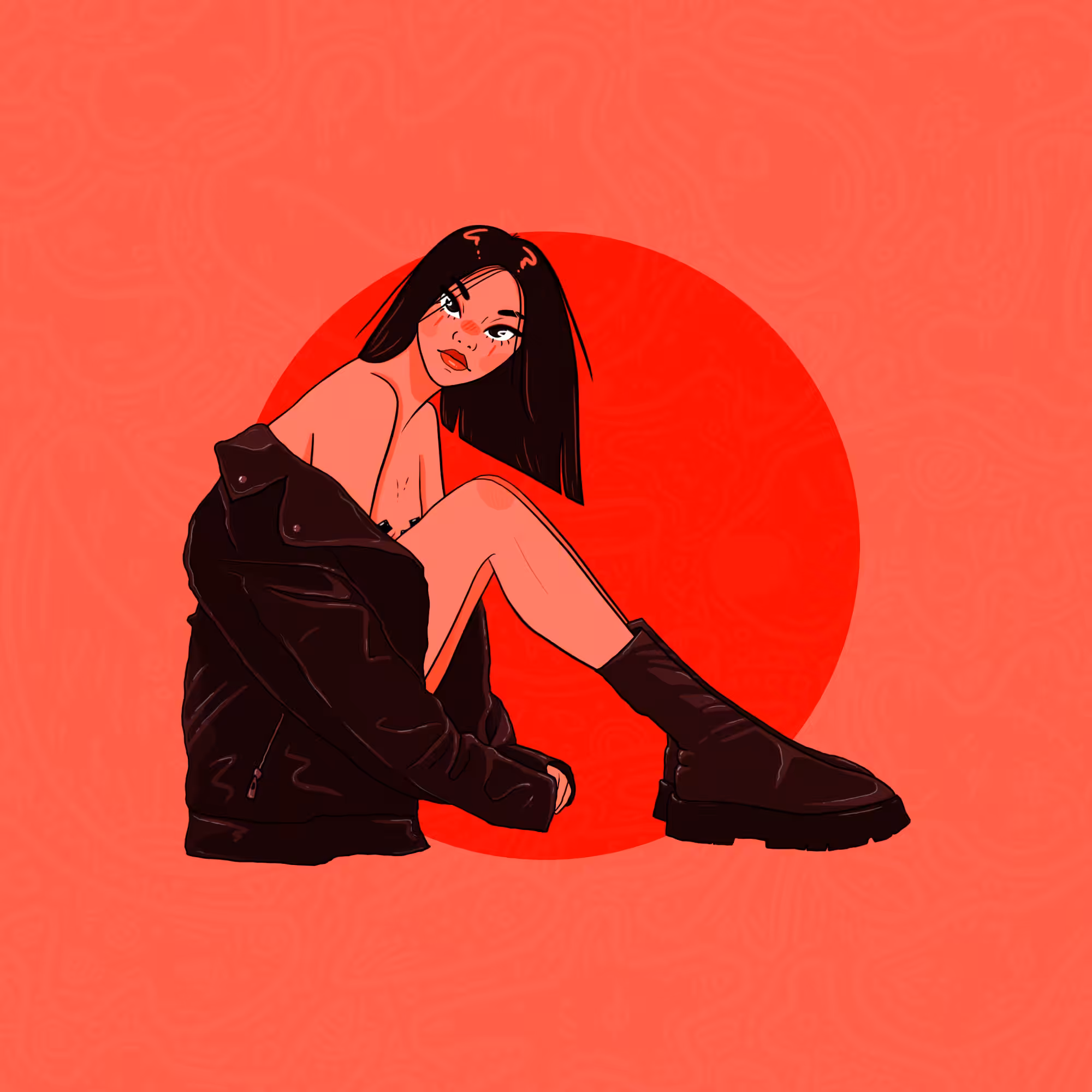 girl in a jacket