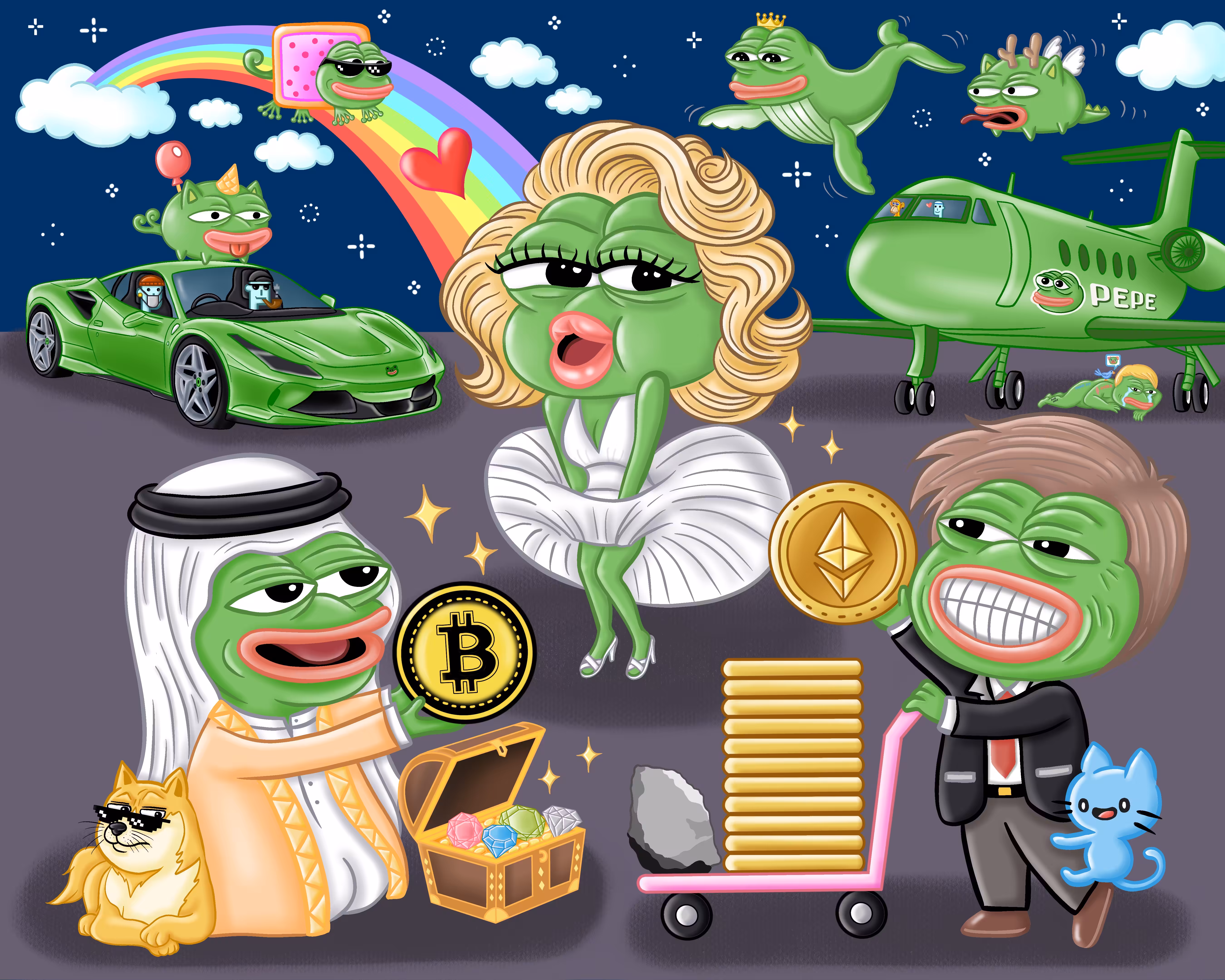 PEPE The Frog Billionaire's Passion
