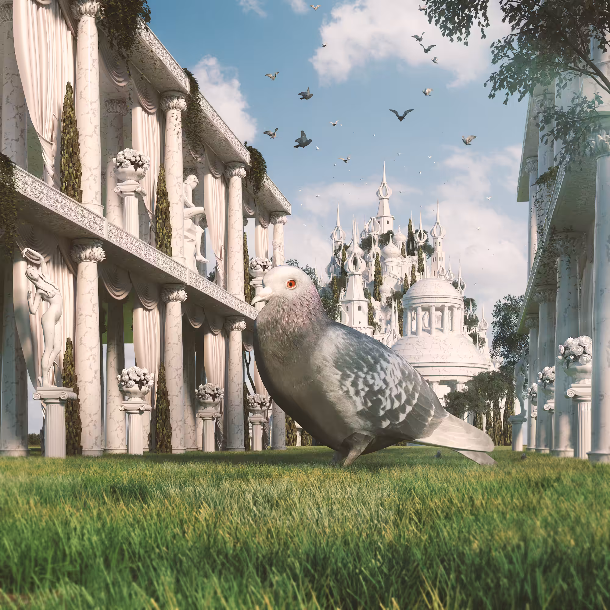 Pigeon temple