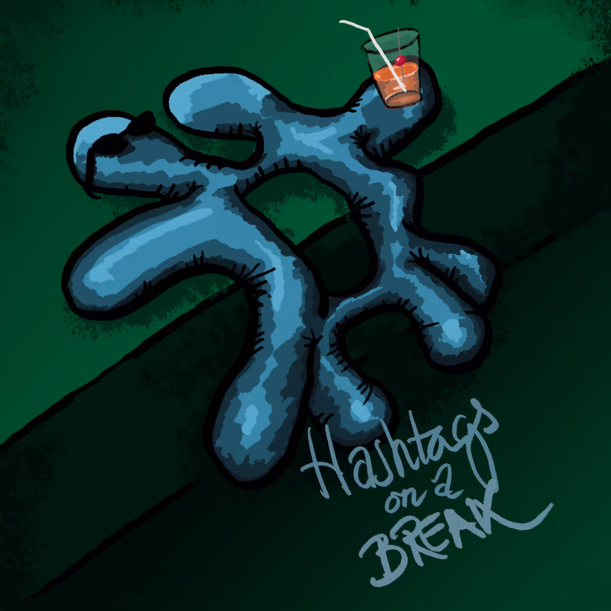 Hashtags on a break