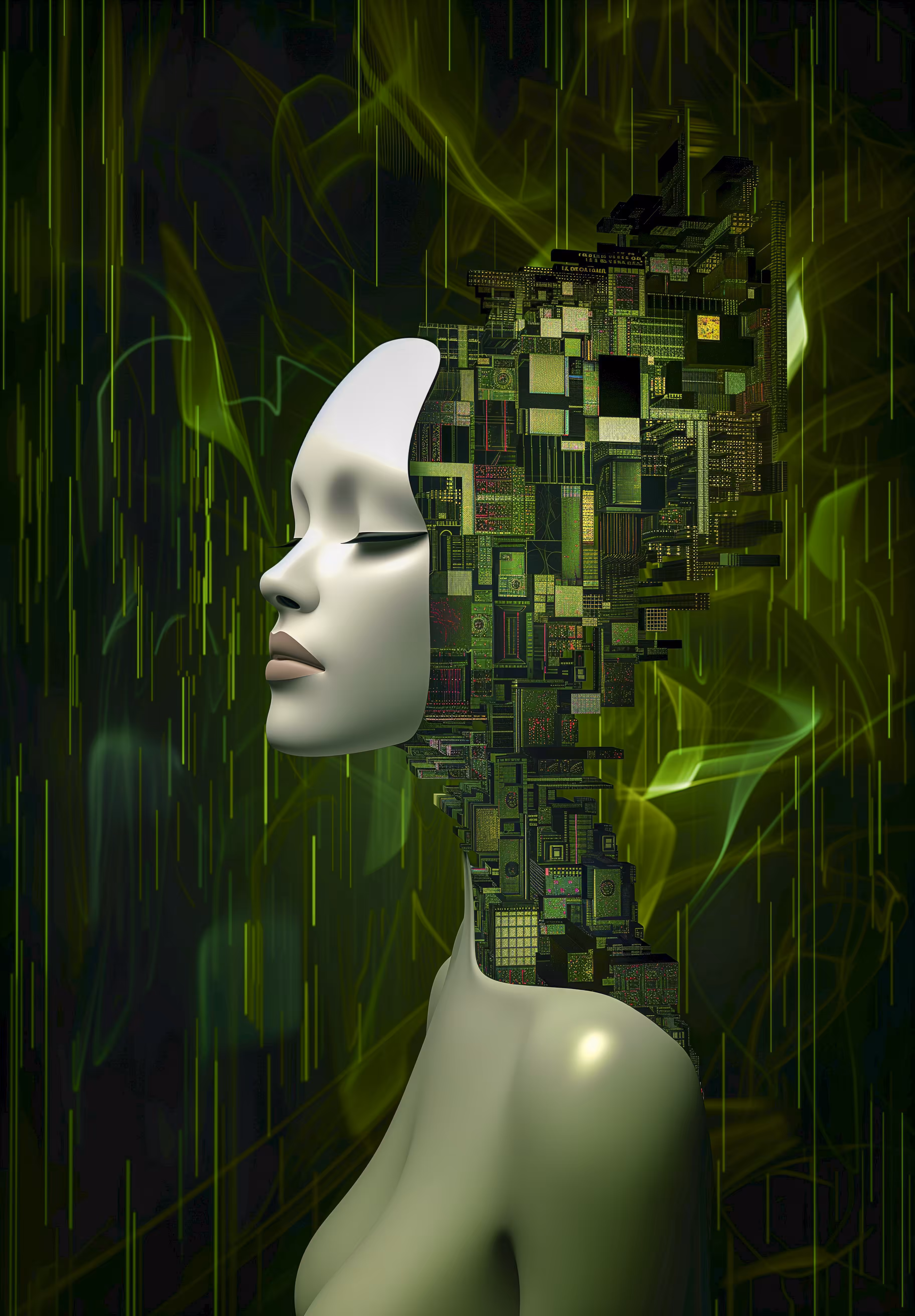 Sophisticated Aliens Digital collage from 1970s to 2040 #2