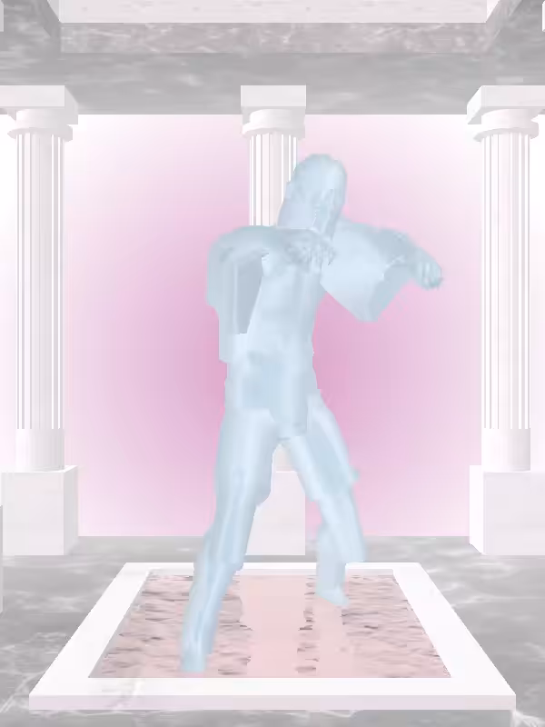 The Undying Ethereal Blue Man #957
