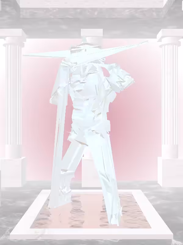 HeavenComputer: The Fragmented Punching Light Blue Man #2798