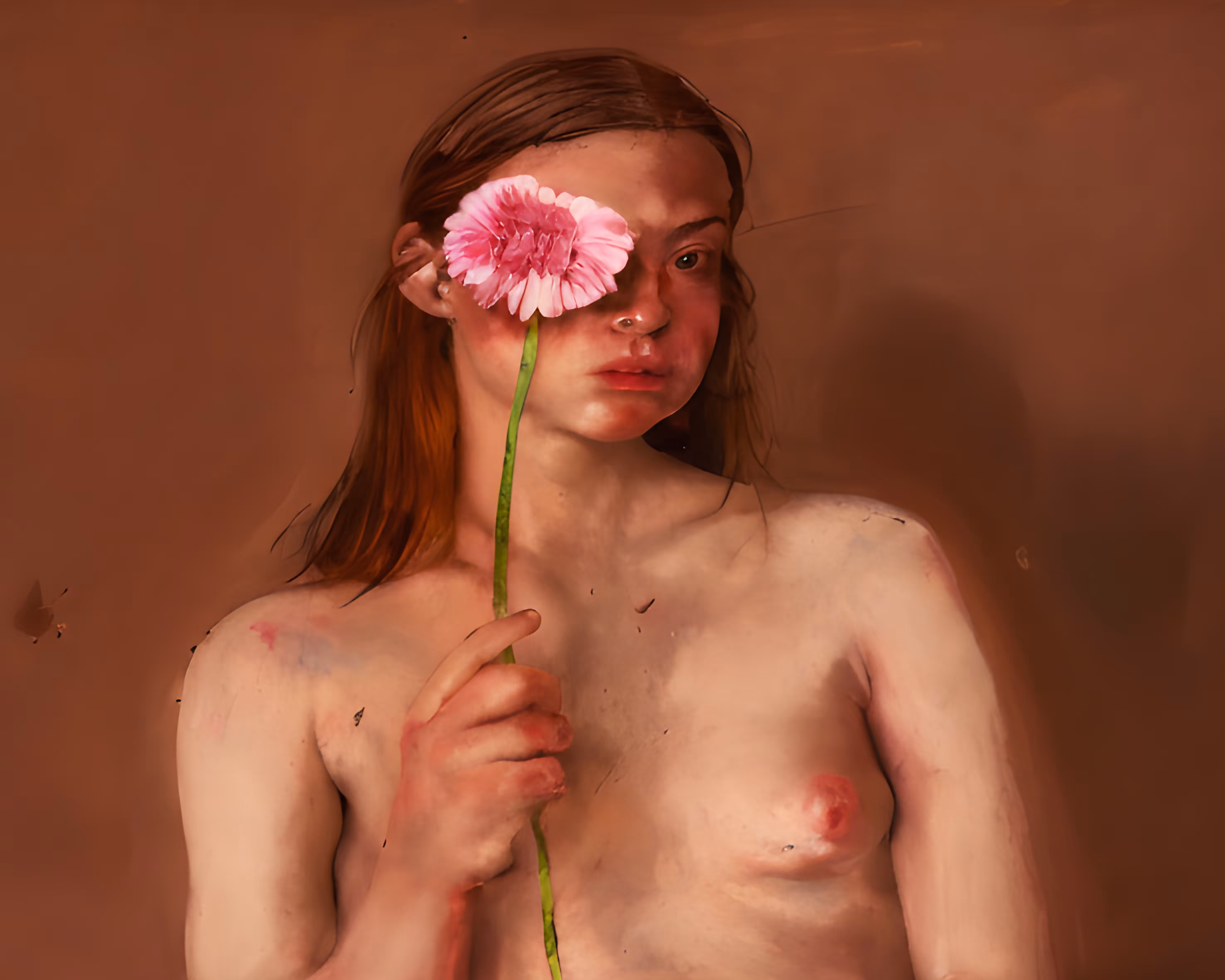  "Girl with a flower"