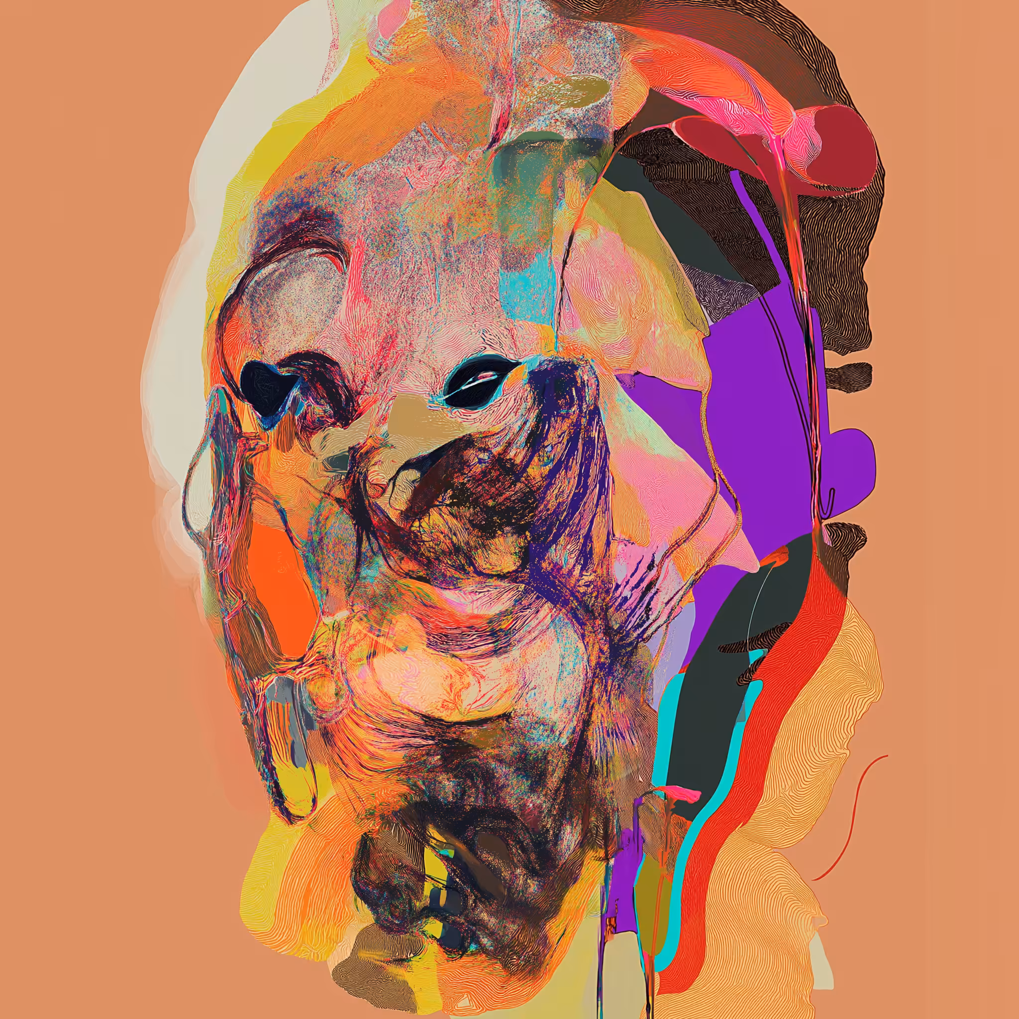 four raw AI portraits 