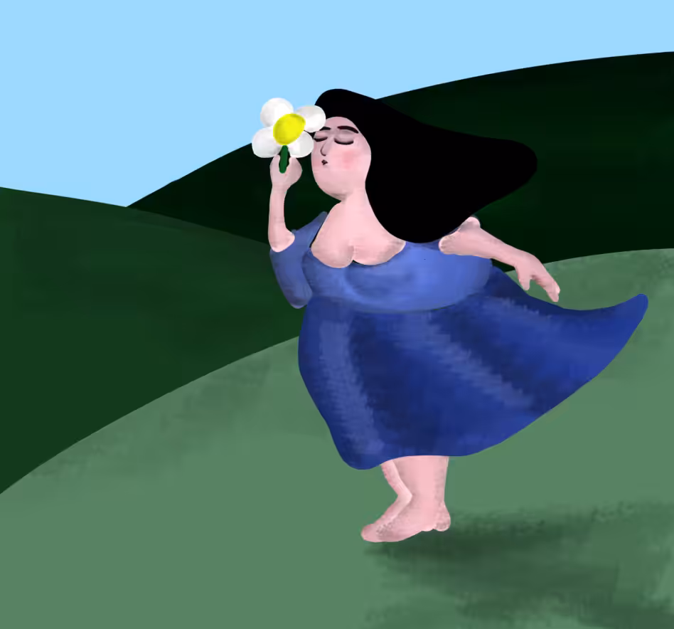 lovely dream with a flower