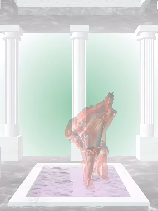 HeavenComputer: The Fading Sneaky Bright Red Woman #7561