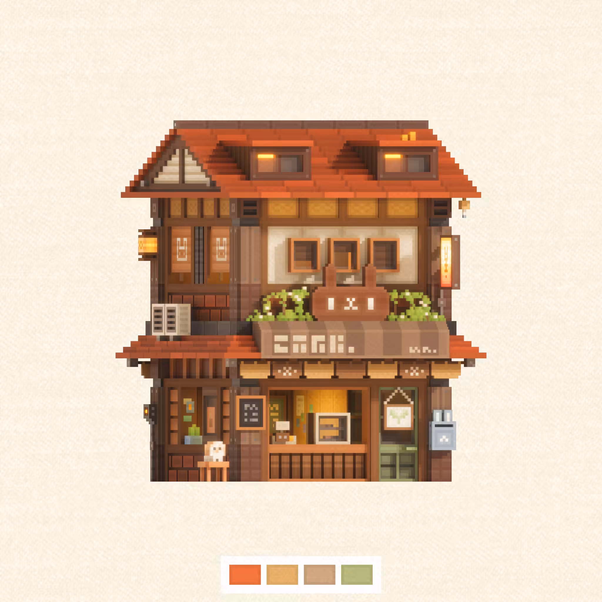 Voxel Memories: Broken Orange Cafe 碎橙兔咖