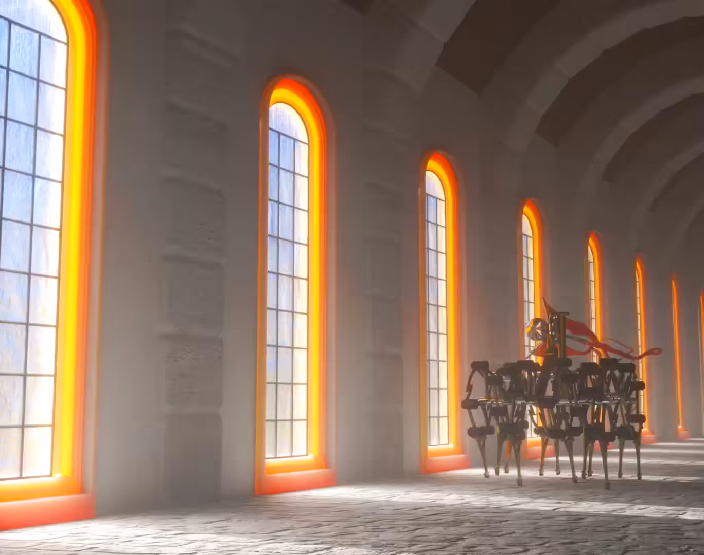 Walker in a Windy Chapel