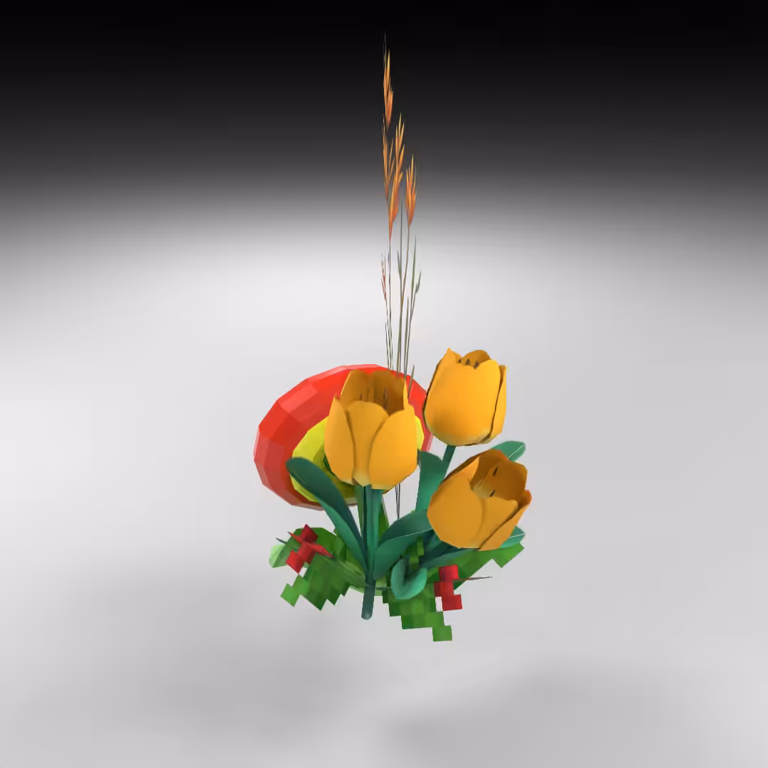 Hand-hacked Bouquet 34