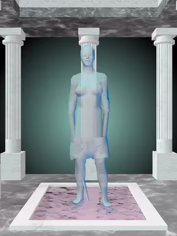HeavenComputer: The Fading Phone Calling Radioactive Aqua Woman #5170