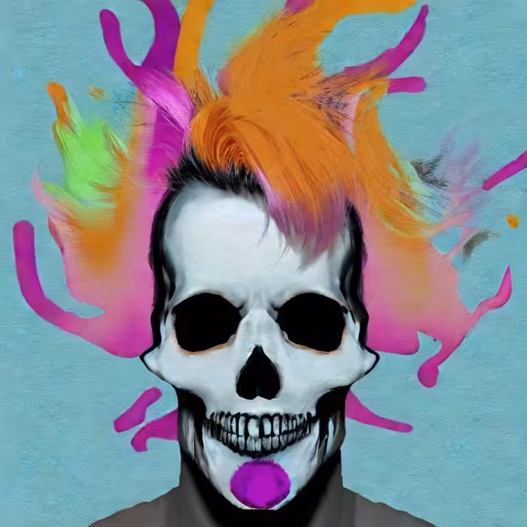 Cotton Candy Skull #79
