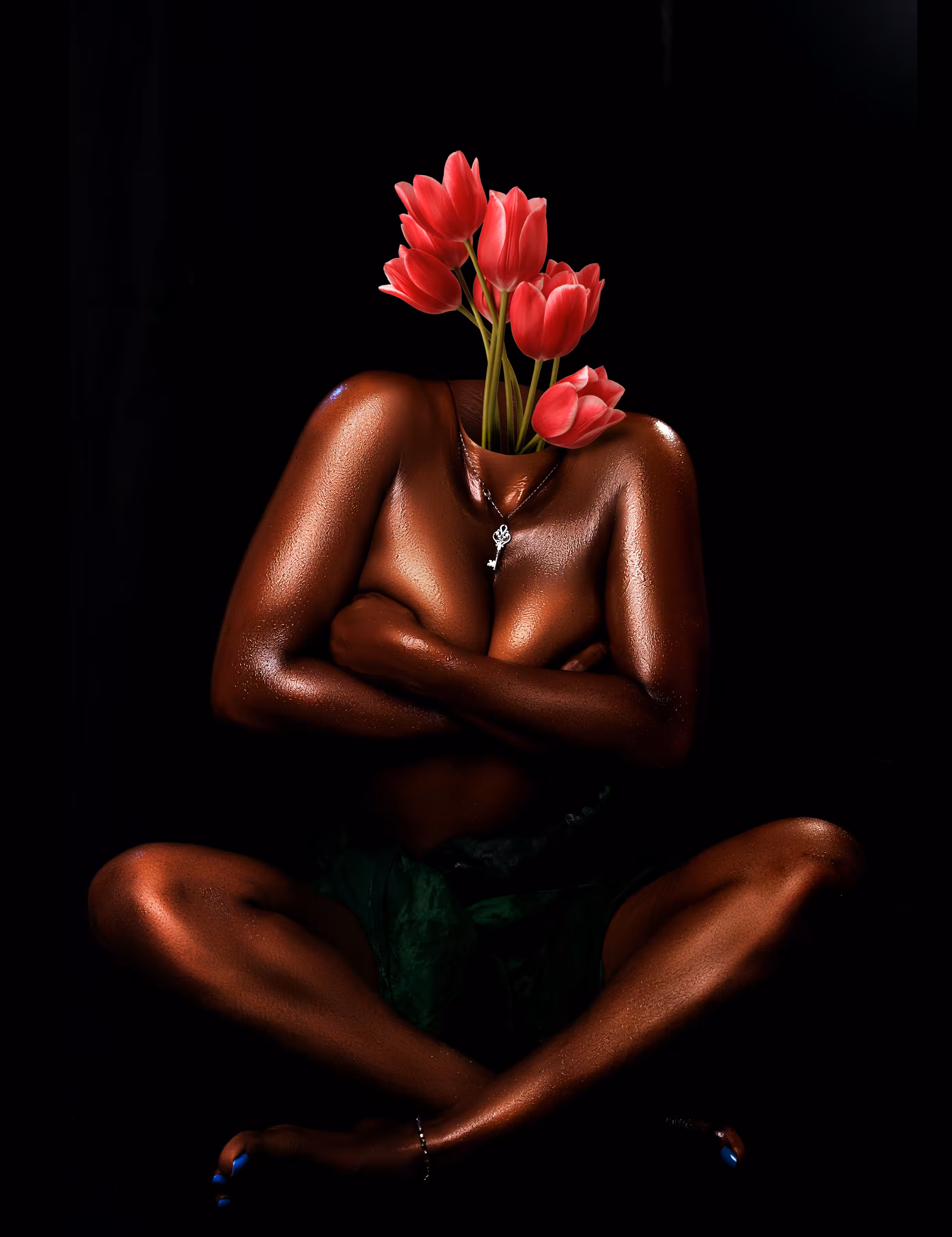 Woman is flower