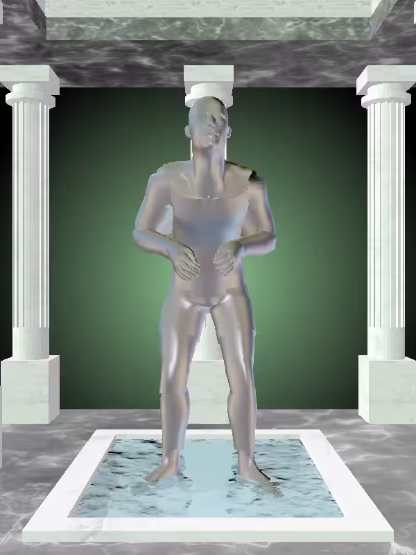 The Old Opalescent Onyx Man #4385