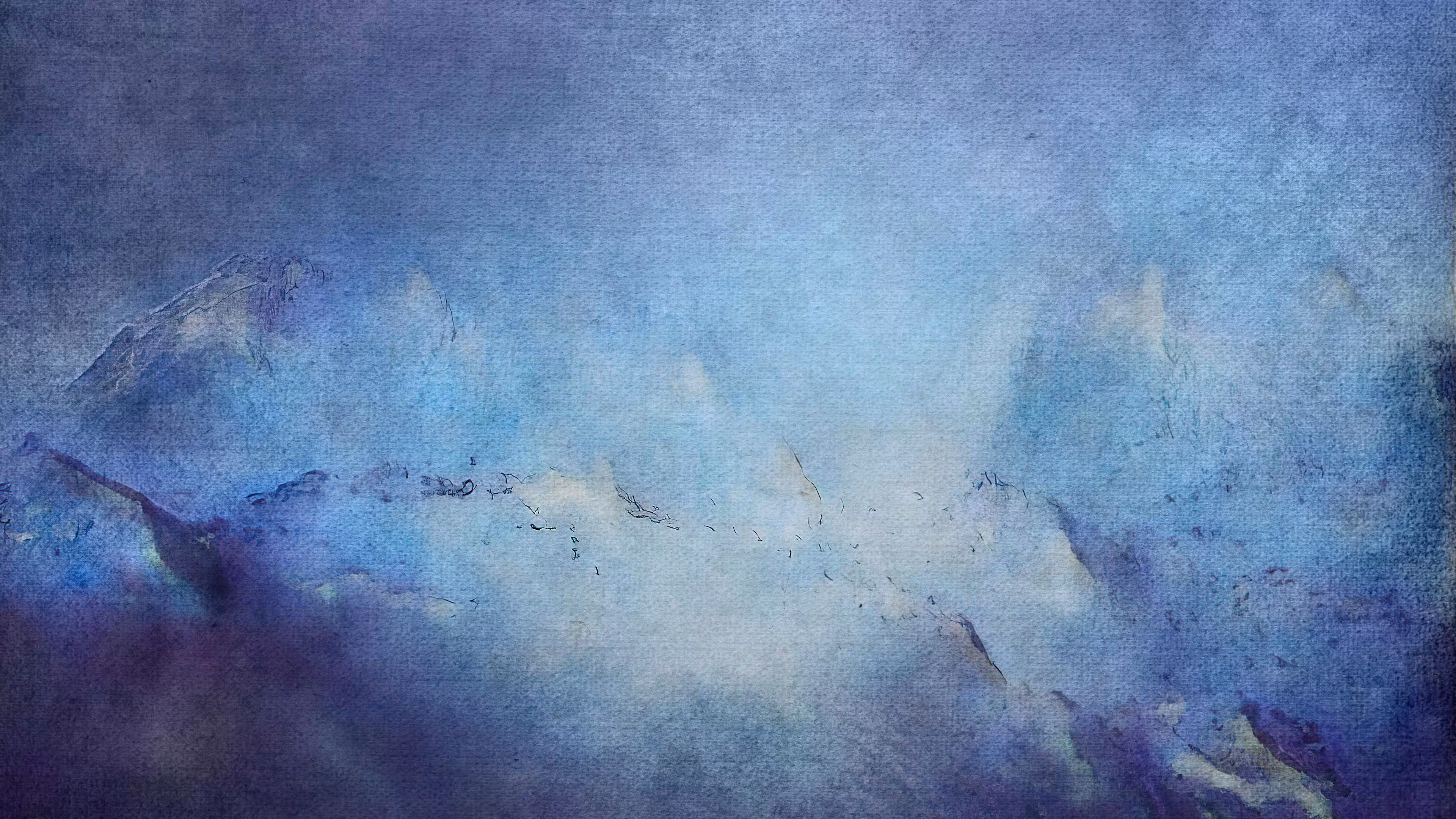 Generic Landscape, Lofoten, A Snow Storm Passing