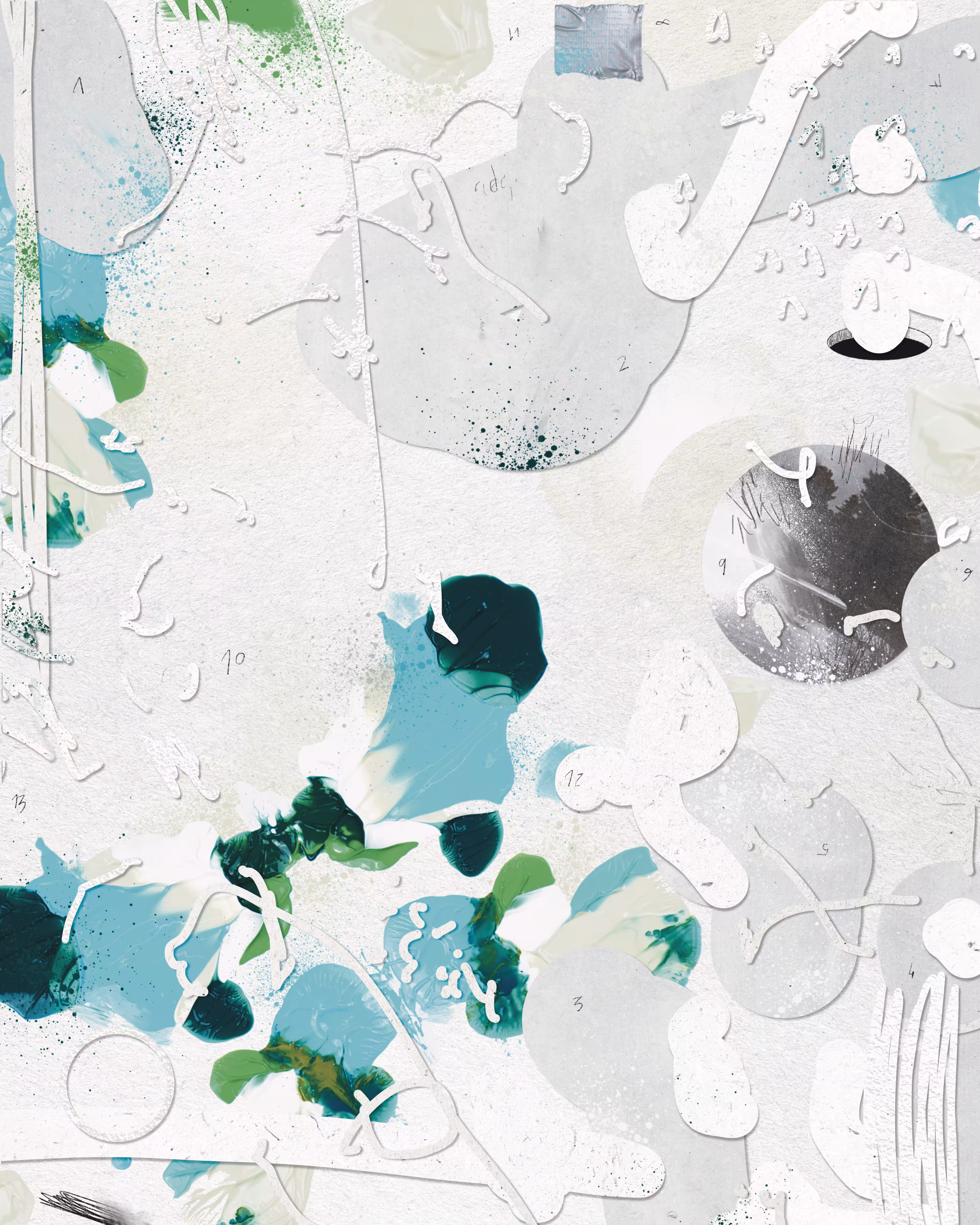 Turquoise Rorschach Test