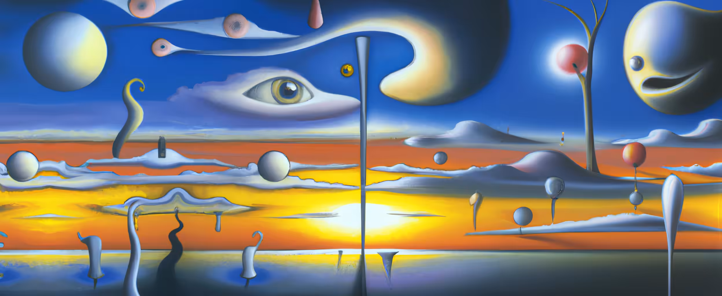 A Dadaists Boat in the Multiverse IX - Full Canvas