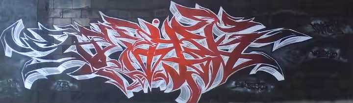 Graffity #2 Neirk WildStyle BlackRedAndWhite