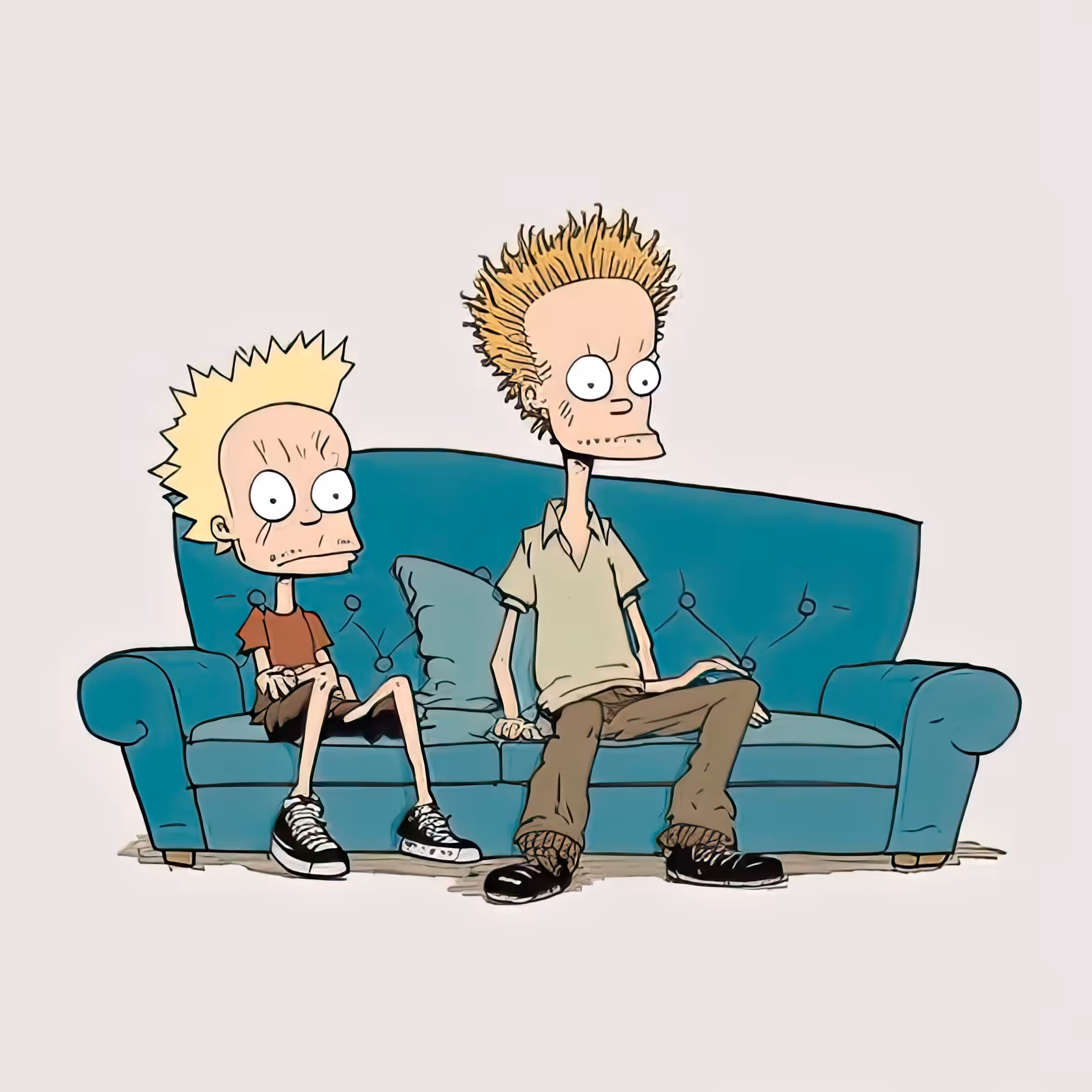 Two Dudes On A Couch