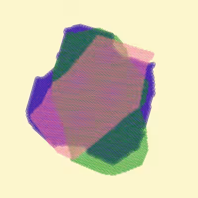 Moiré Mesh Paintings #22