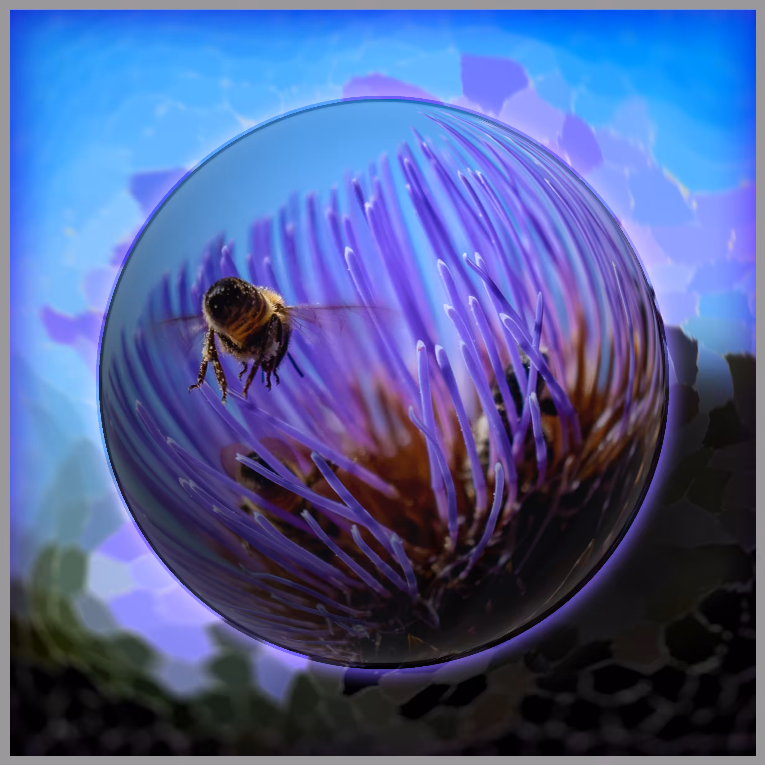 Animal Series No.7 Happy Honeybee