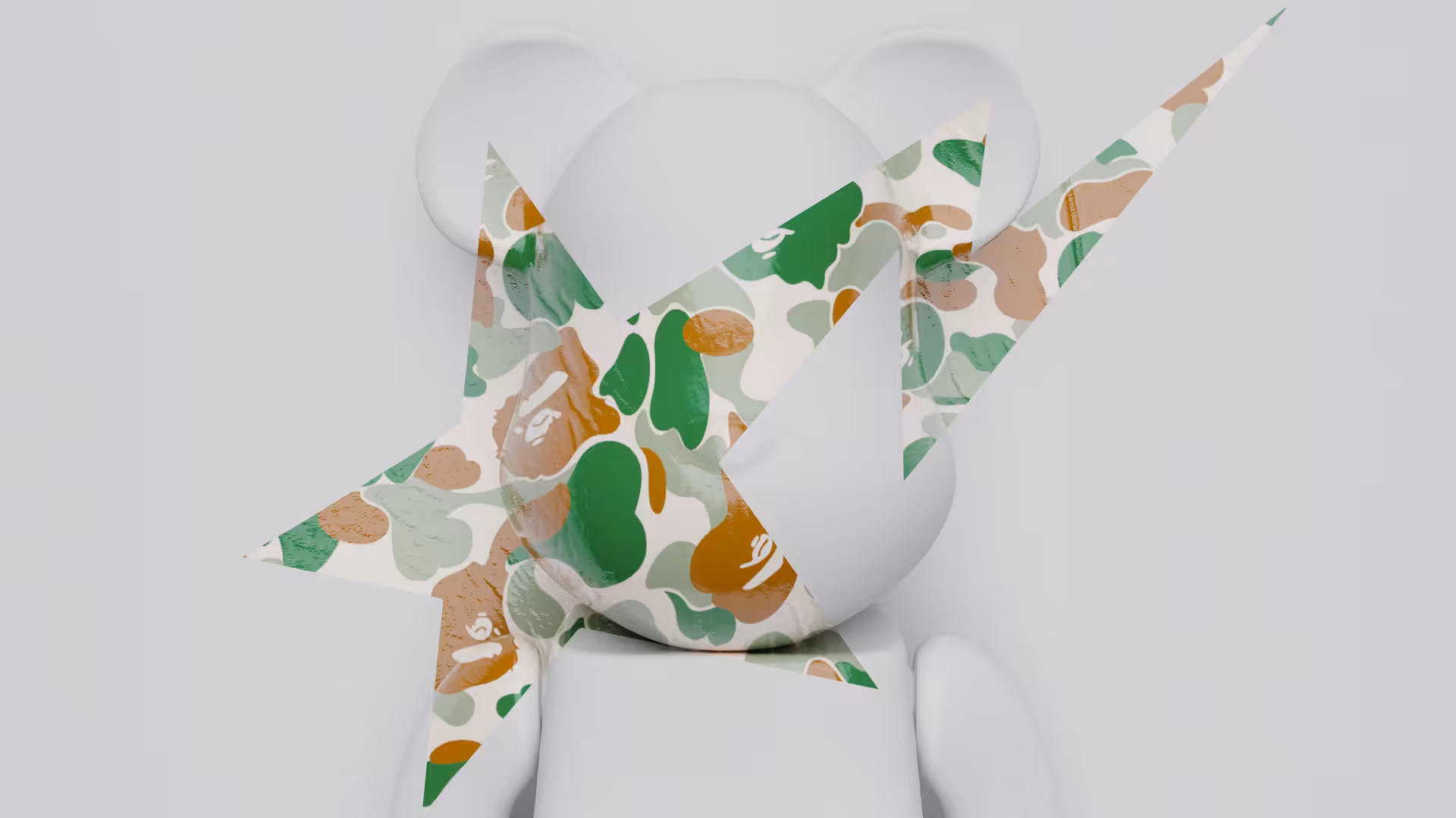 Series 2 - My ABC Bapesta sticker Be@rbrick