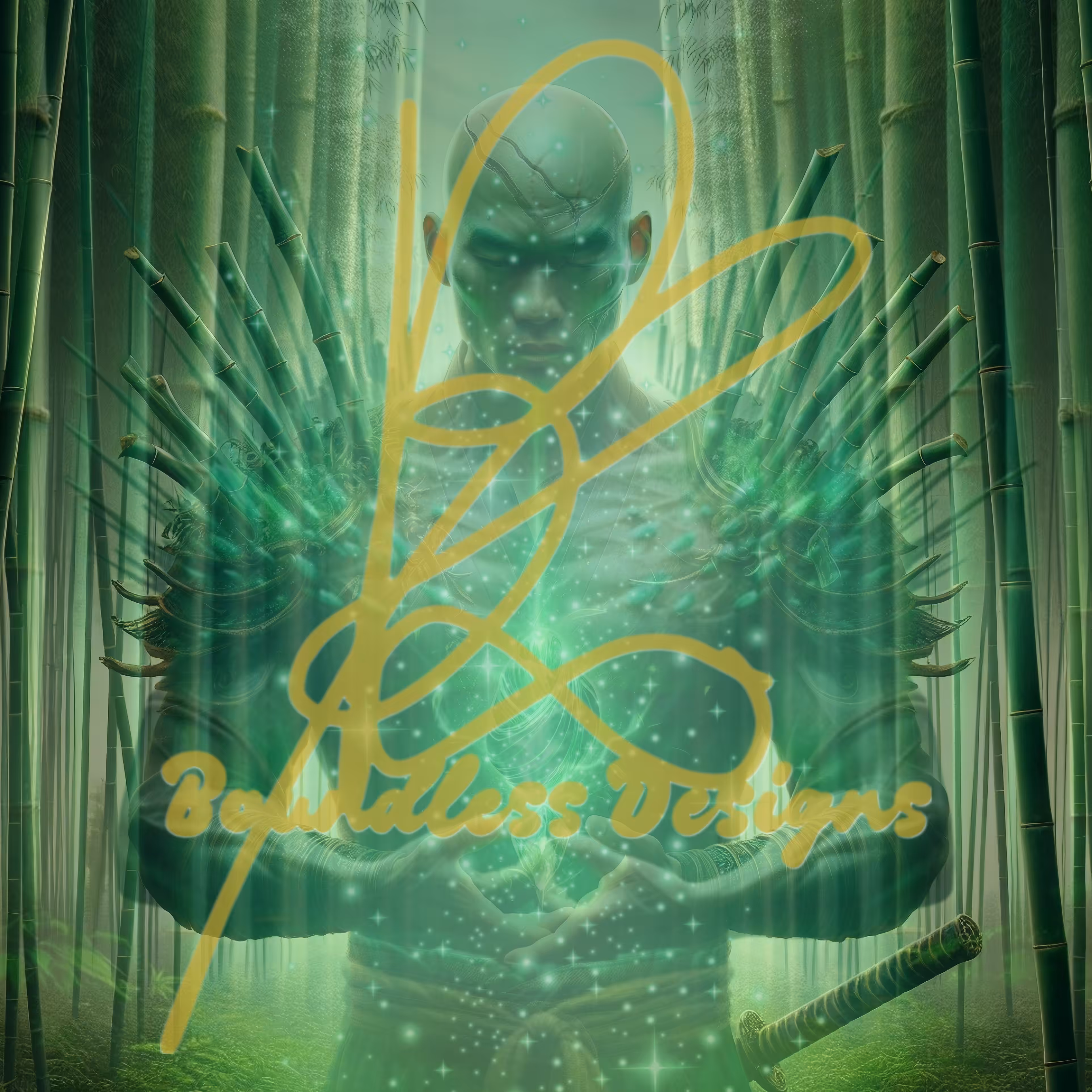 BAMBOO JADE MONK SHEN TONG, HIDDEN POTENTIAL SIGNED (WITH UNLOCKABLE CONTENT NO SIGNATURE VARIANT)