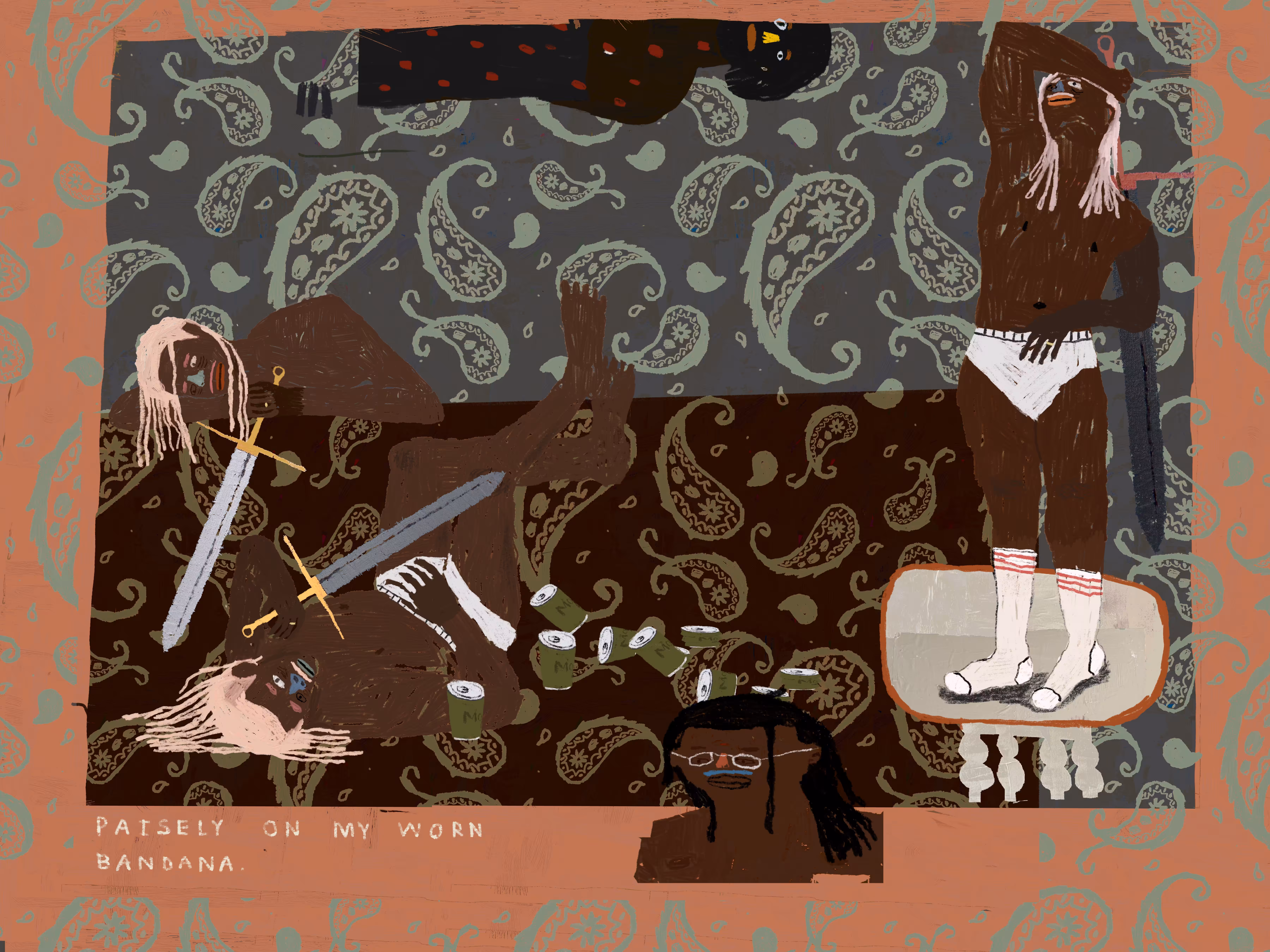 to migraines: paisley