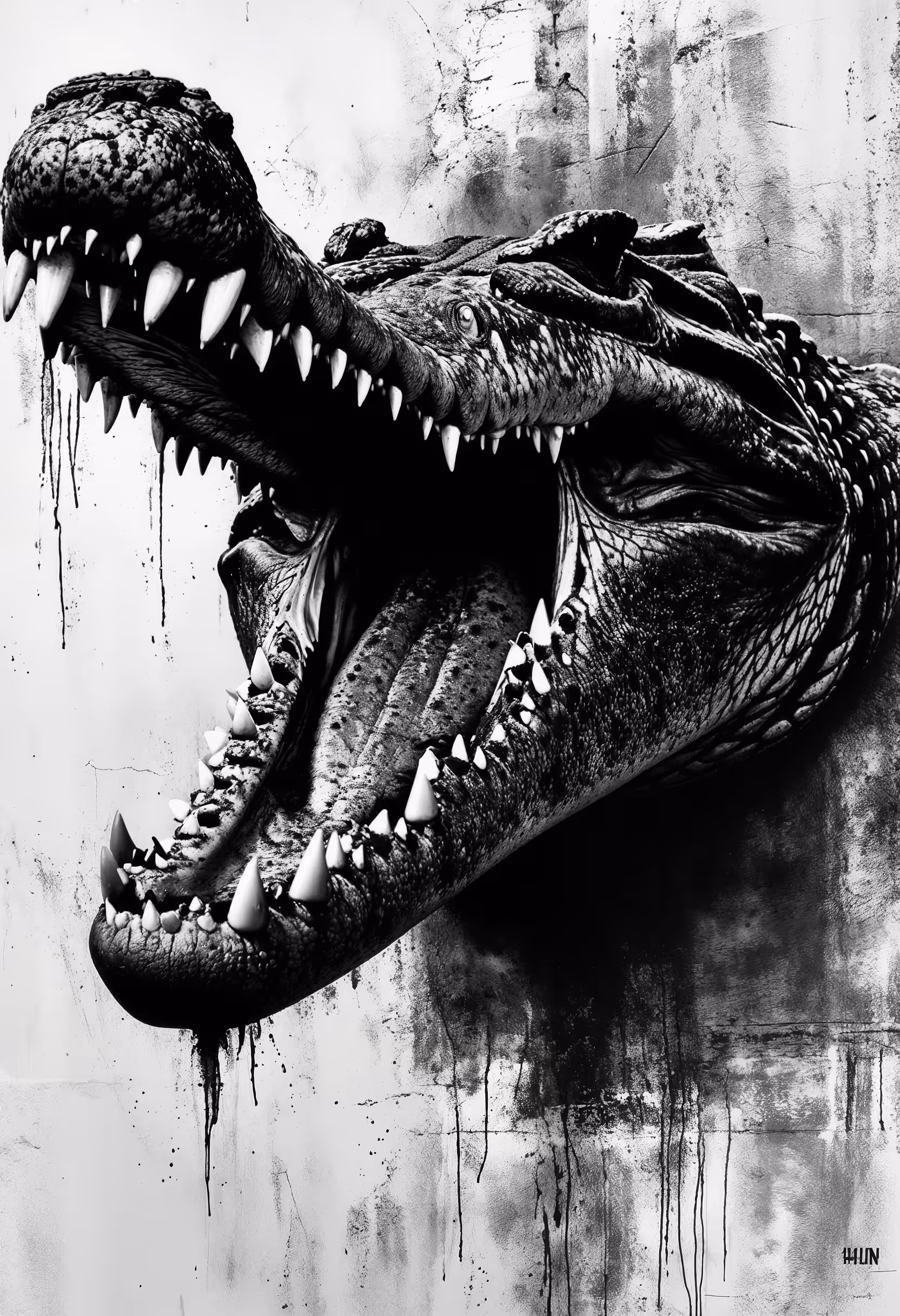Dark crocodile