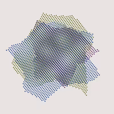 Moiré Mesh Paintings #38