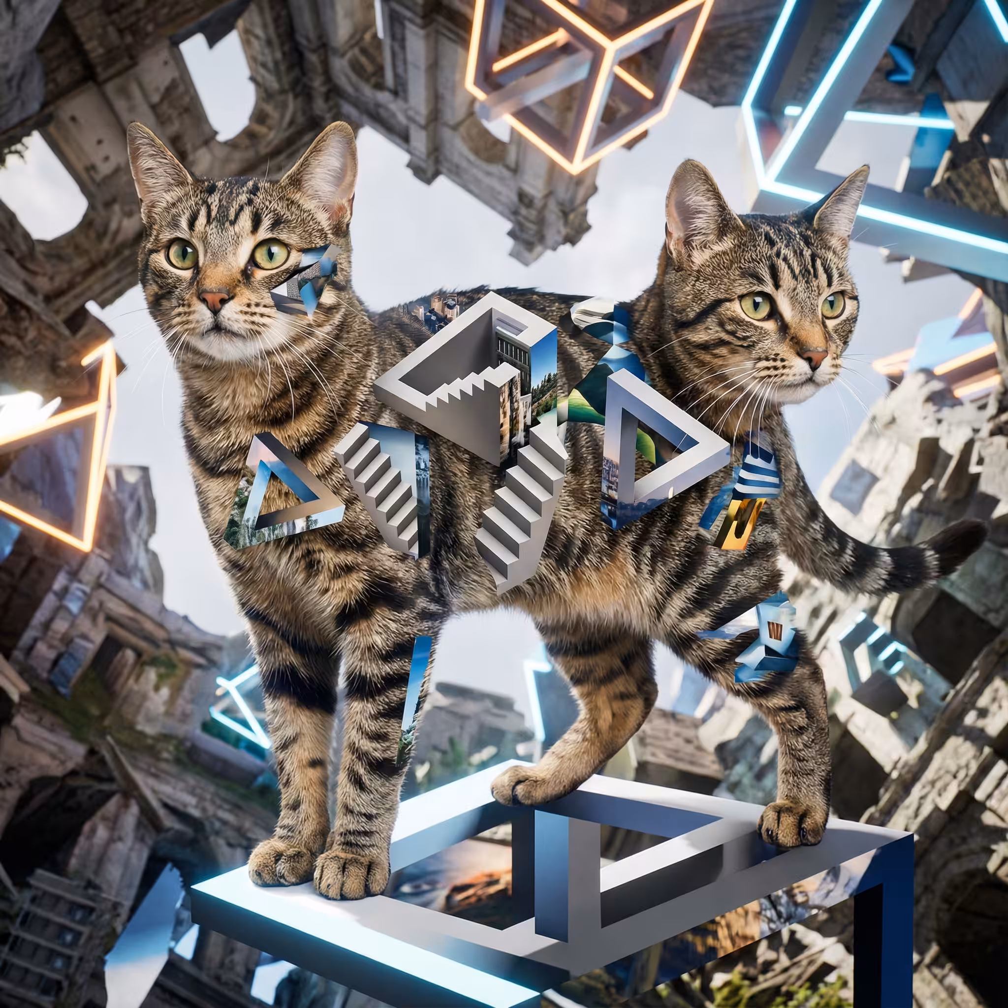 abstract cats #30