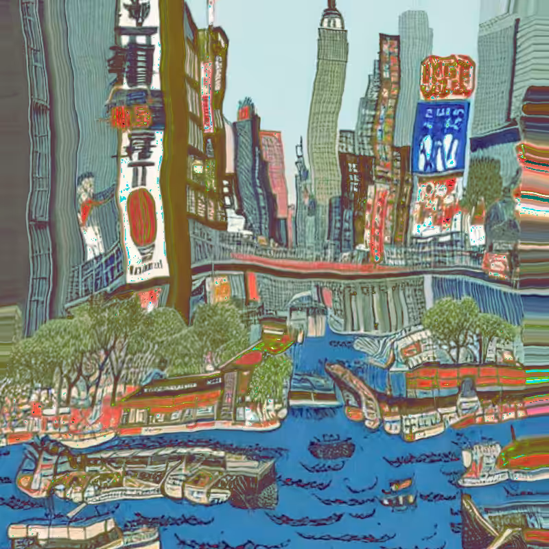 IMAGINARY NEW YORK IN UKIYO-E #53