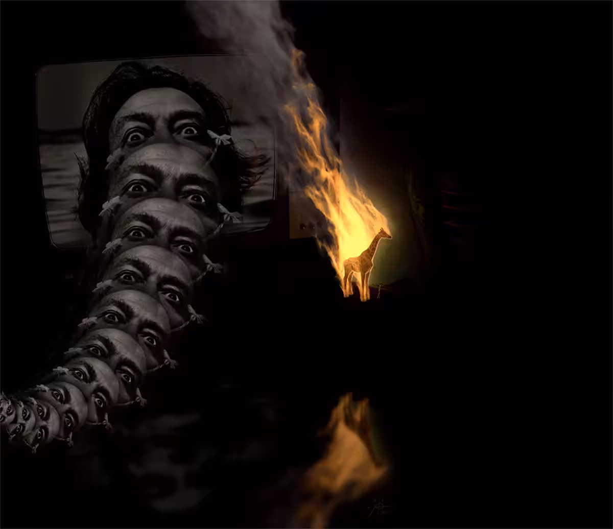 Dalifant and the burning giraffe