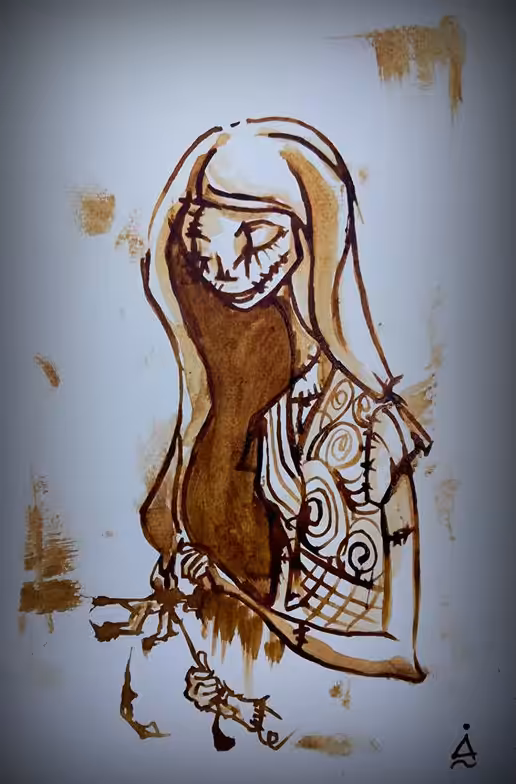 Sally_Coffee Painting