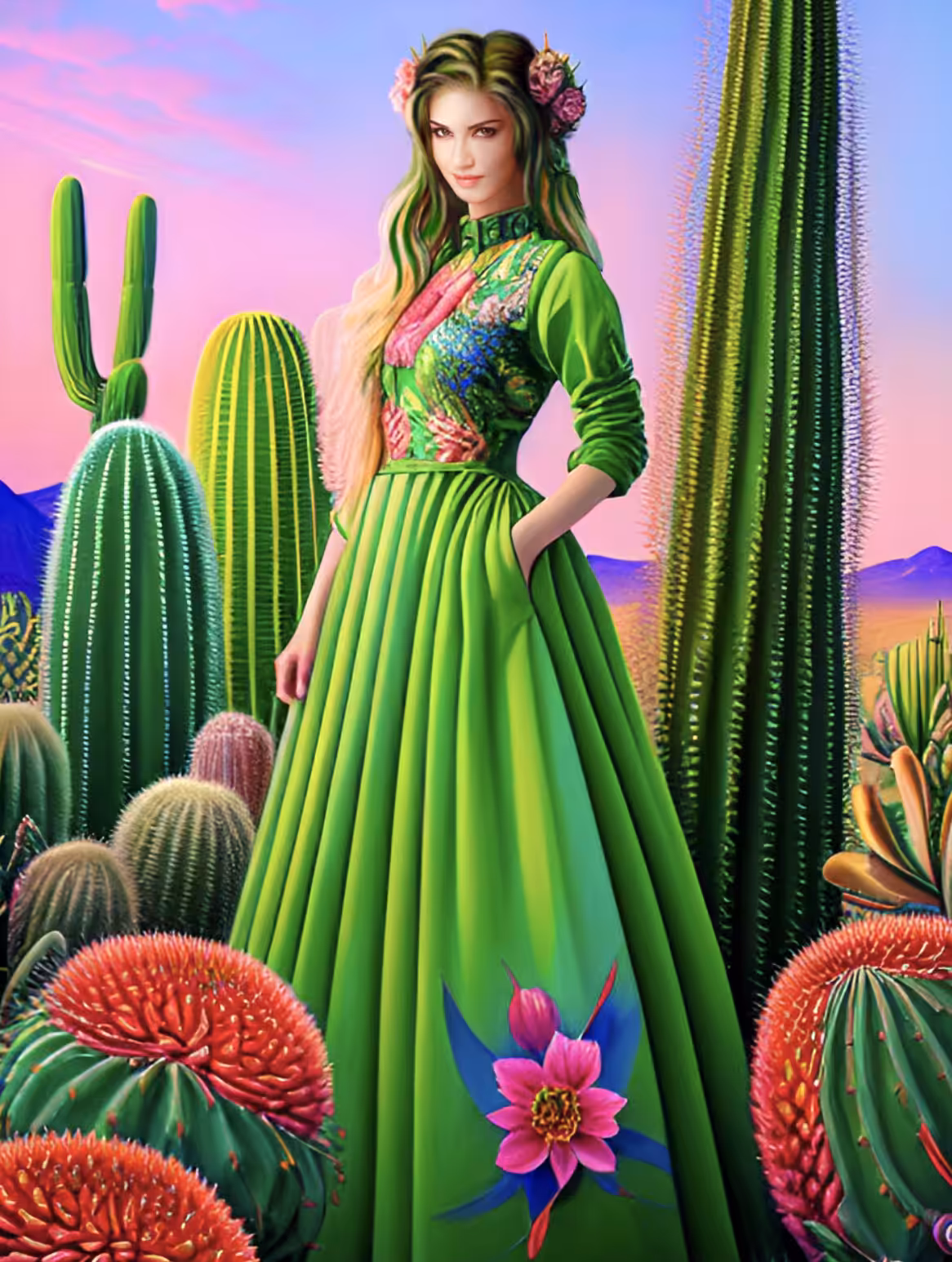 Southwestern Sage Dress