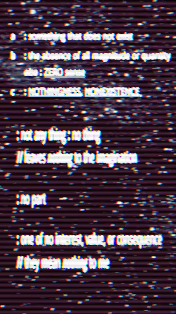 nothing def