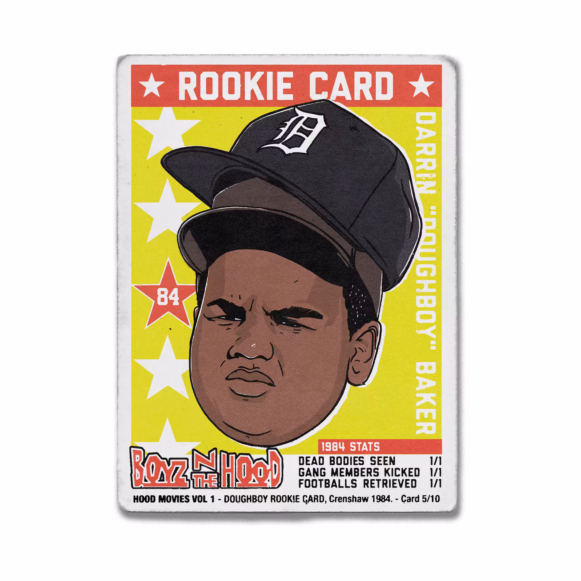 HOOD MOVIES Vol1 - Boyz N The Hood THE DOUGH BOY ROOKIE CARD 5/10