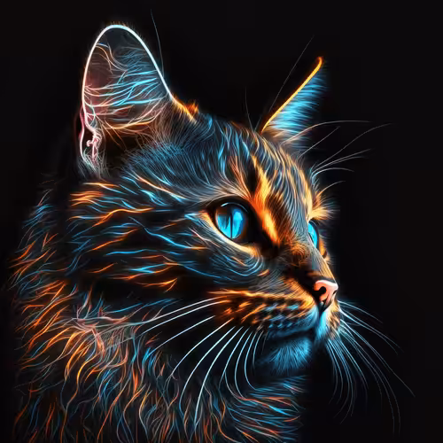 Neon Cat
