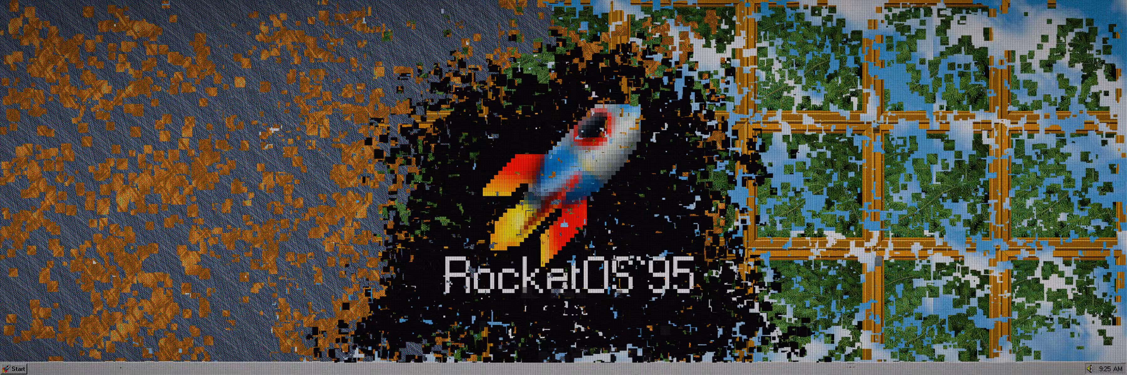 RocketOS'95 - WideScreen Desktop Wallpaper