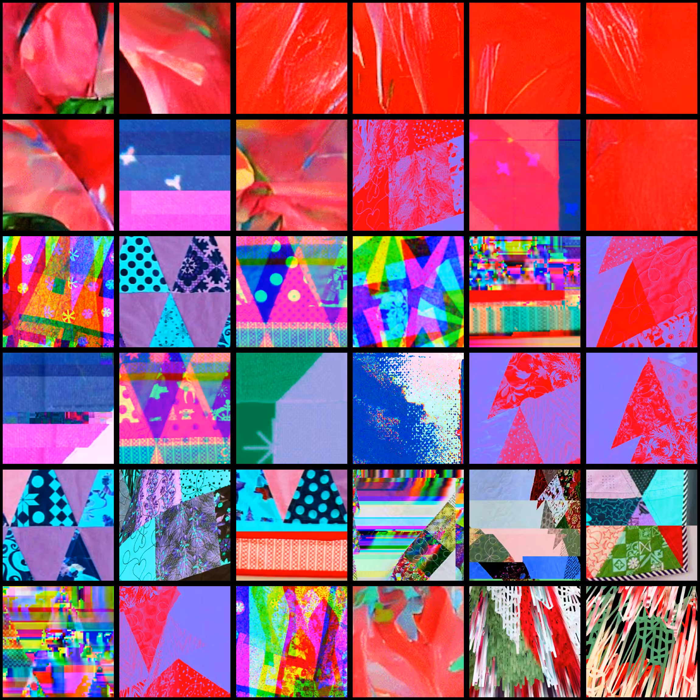 Retired Christmas Glitch Quilt Squares 2021.42