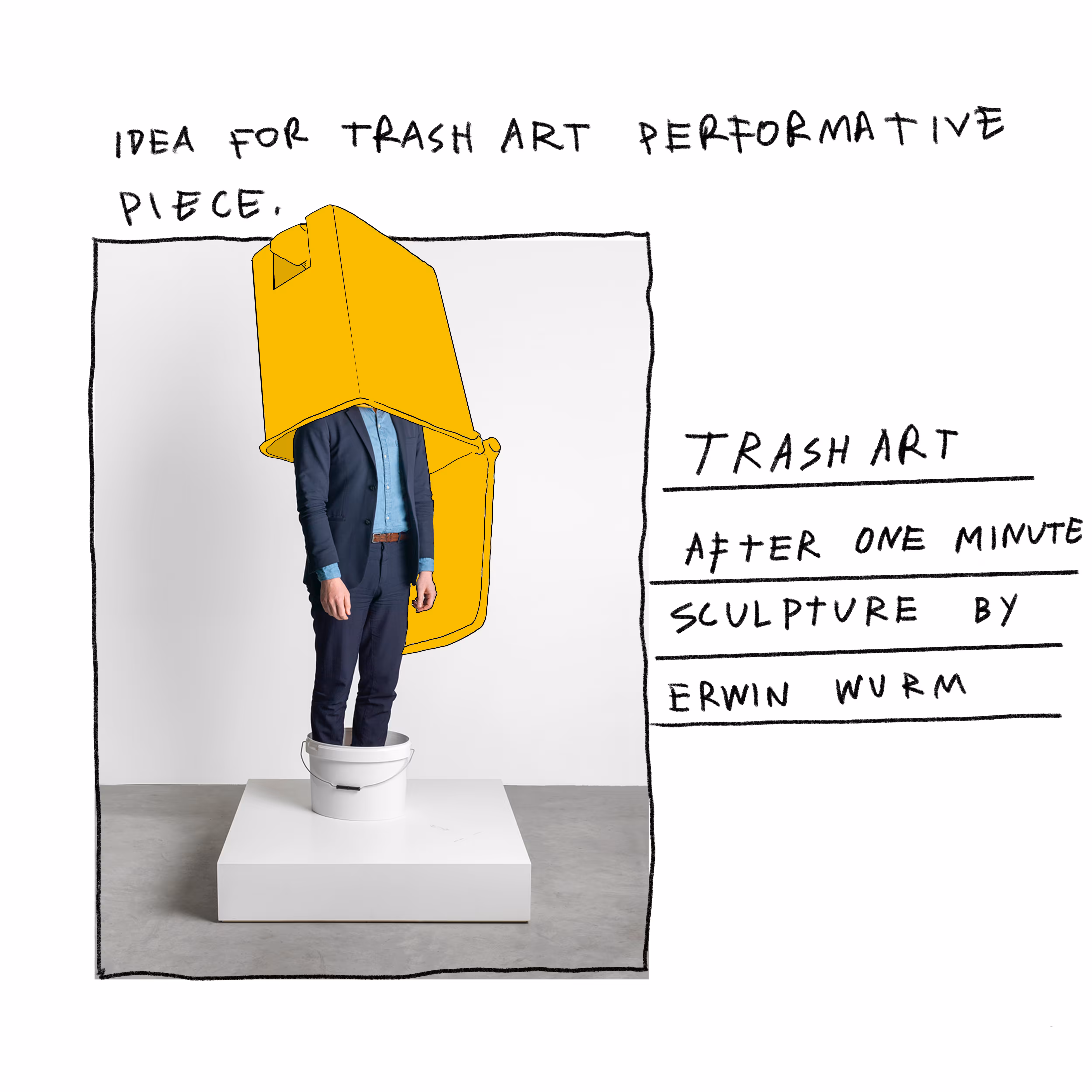 ONE MINUTE SCULPTURE: TRASH ART
