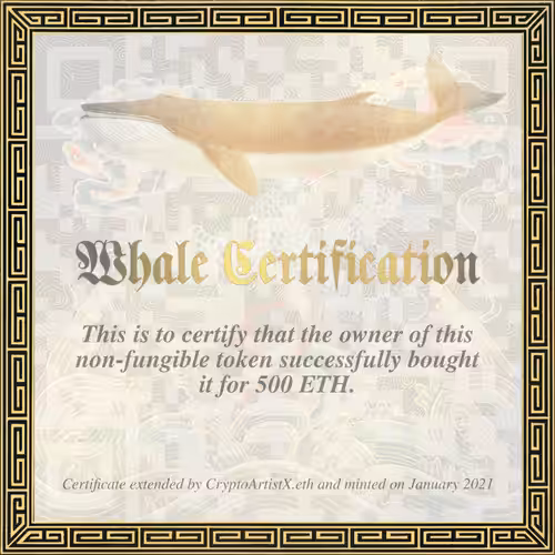 Whale Self-Certification