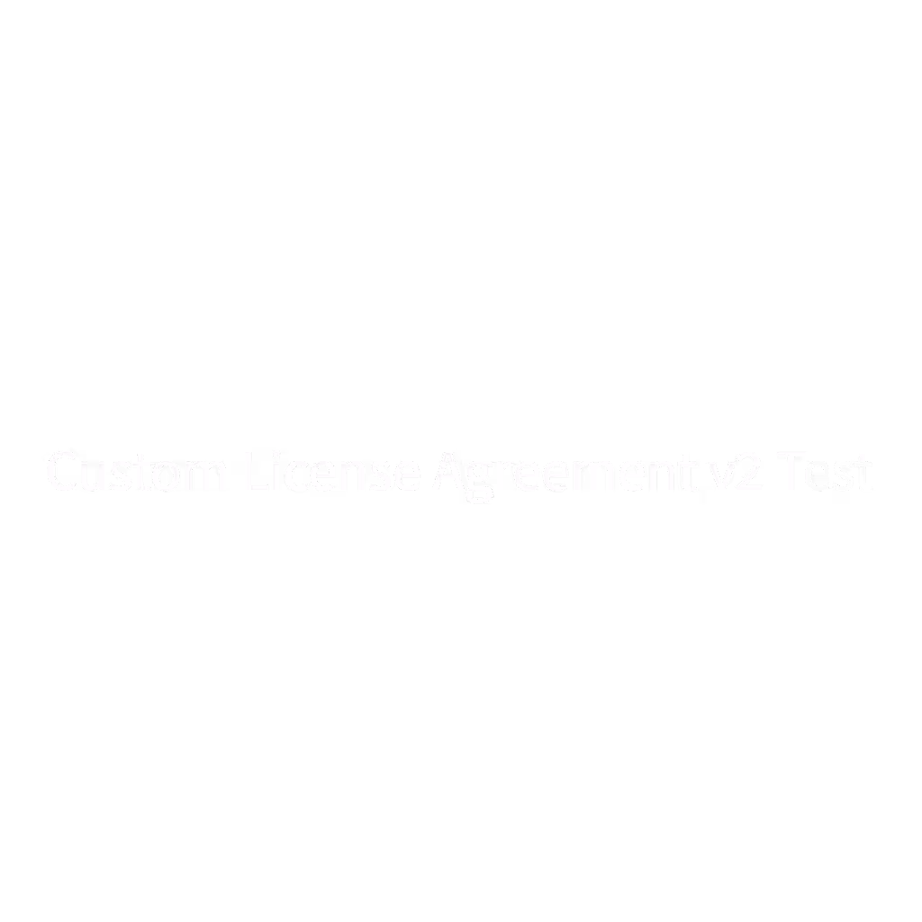 Custom License Agreement v2 Test