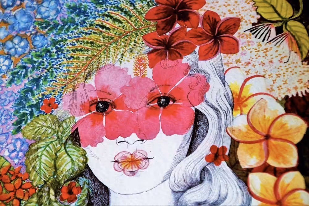 A woman like flower