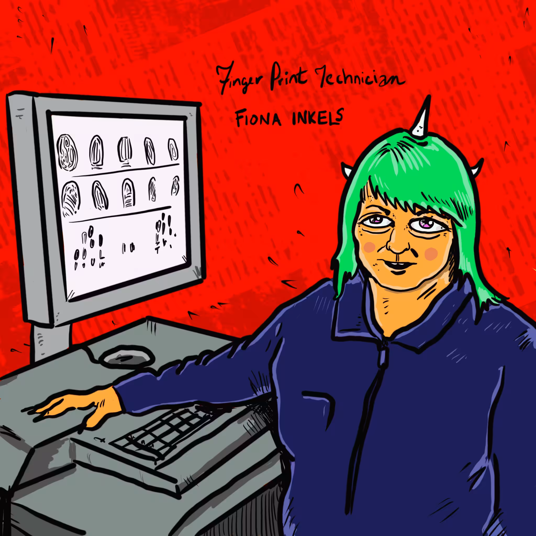 Fiona Inkels (Fingerprint Technician)