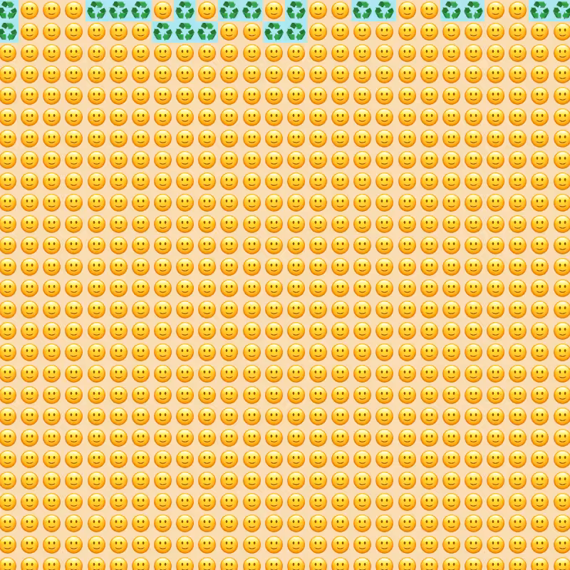 Elementary Cellular Emoji Automata #108